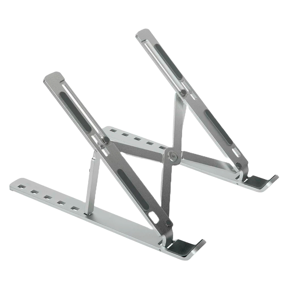 Adjustable Aluminum Laptop Stand - Foldable, Portable, Non-Slip Cooling Holder for Notebooks